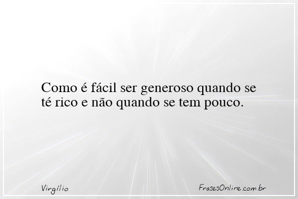Frase de Virgílio