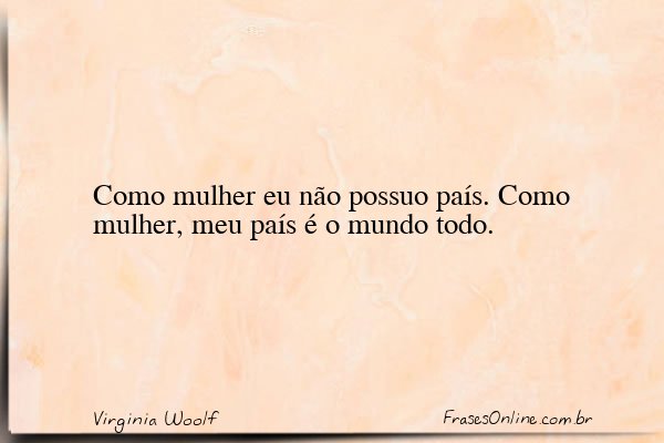 Frase de Virginia Woolf
