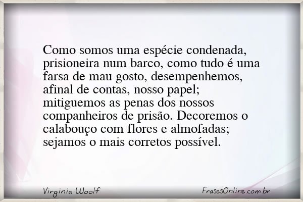 Frase de Virginia Woolf