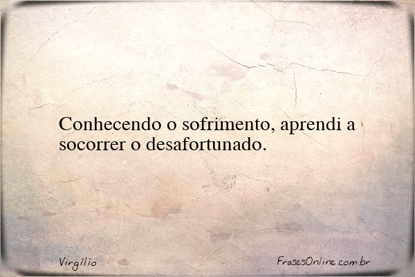 Frase de Virgílio