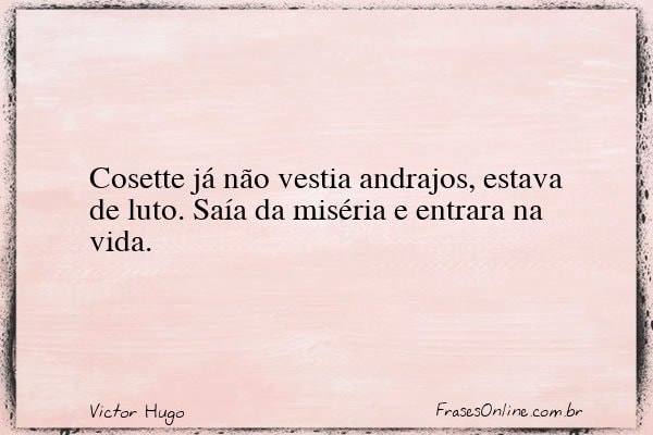 Frase de Victor Hugo