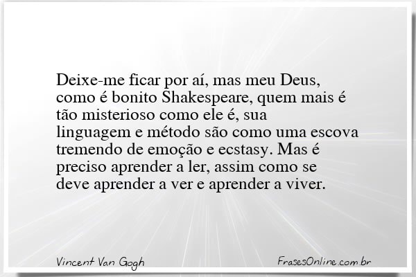 Frase de Vincent Van Gogh