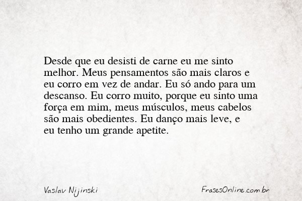 Frase de Vaslav Nijinski