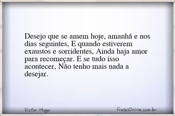 Frase de Victor Hugo
