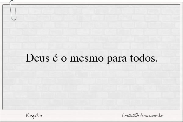 Frase de Virgílio