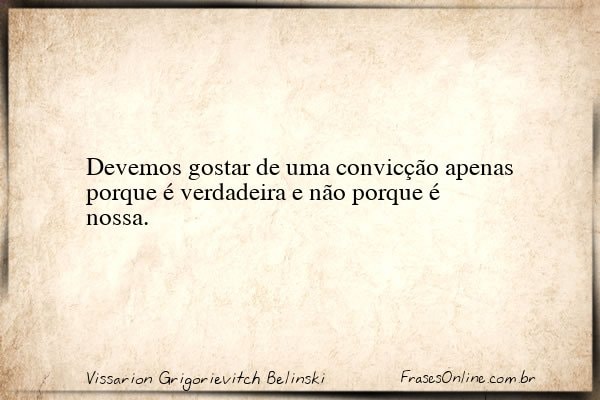 Frase de Vissarion Grigorievitch Belinski