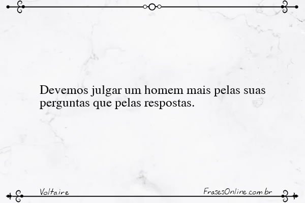 Frase de Voltaire
