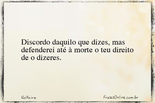 Frase de Voltaire