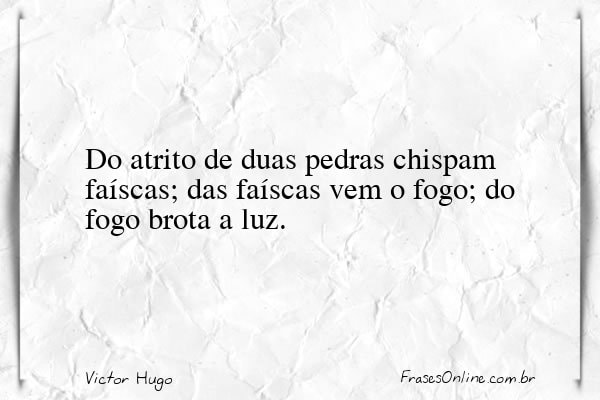 Frase de Victor Hugo
