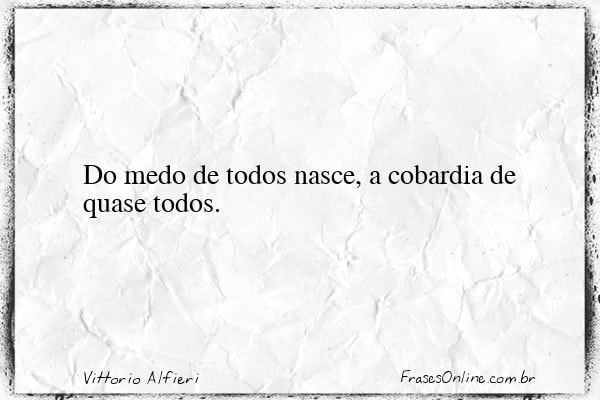 Frase de Vittorio Alfieri