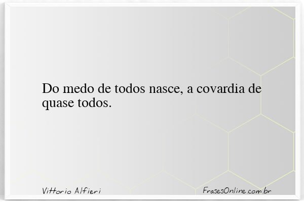 Frase de Vittorio Alfieri