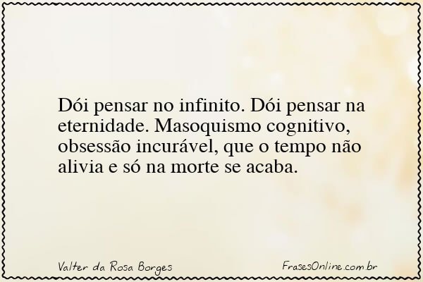 Frase de Valter da Rosa Borges