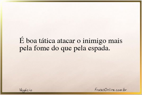 Frase de Vegécio