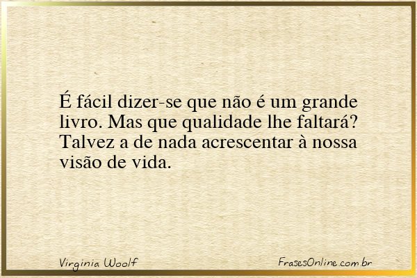Frase de Virginia Woolf