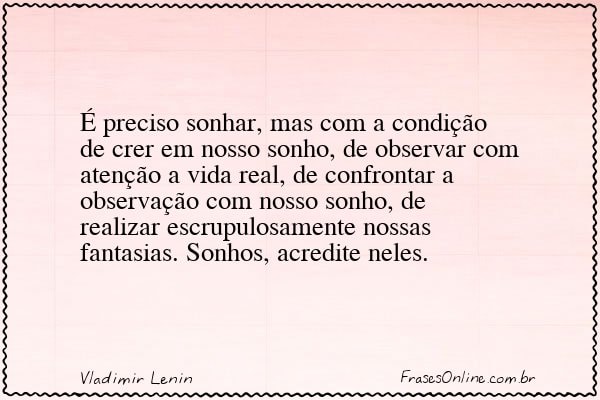 Frase de Vladimir Lenin