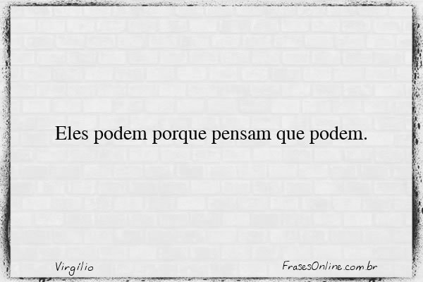 Frase de Virgílio
