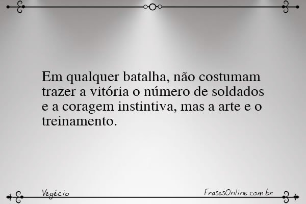 Frase de Vegécio