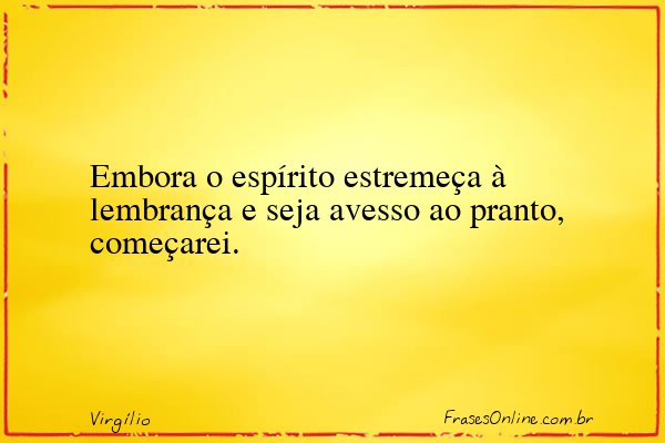 Frase de Virgílio