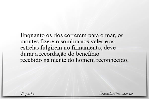 Frase de Virgílio