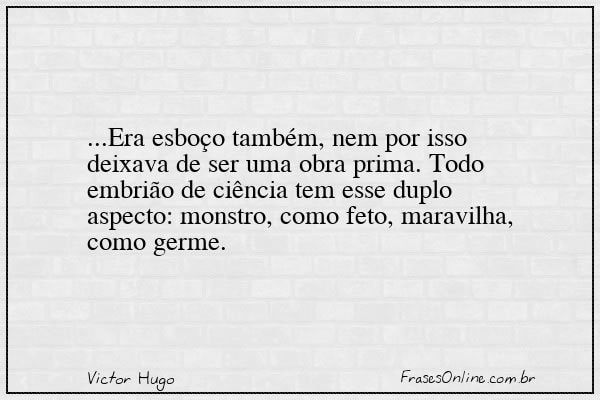 Frase de Victor Hugo