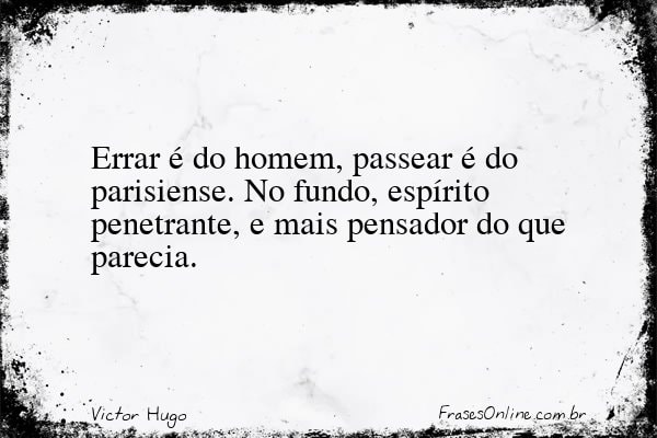 Frase de Victor Hugo