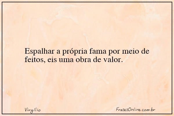 Frase de Virgílio
