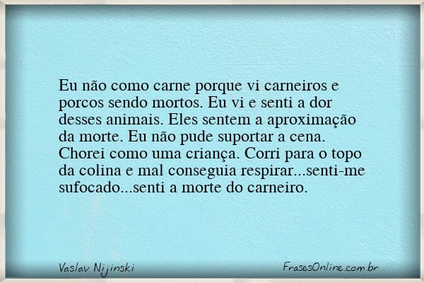 Frase de Vaslav Nijinski