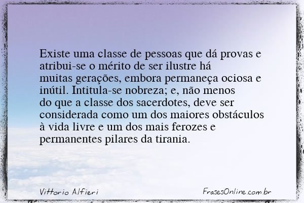 Frase de Vittorio Alfieri