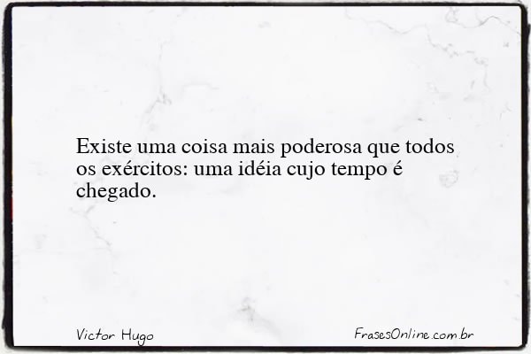 Frase de Victor Hugo