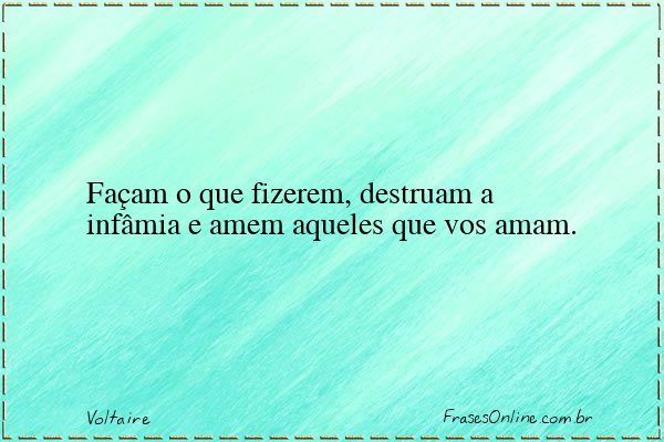 Frase de Voltaire