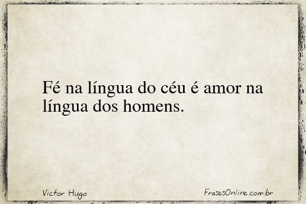 Frase de Victor Hugo