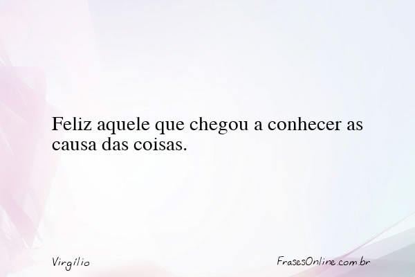 Frase de Virgílio