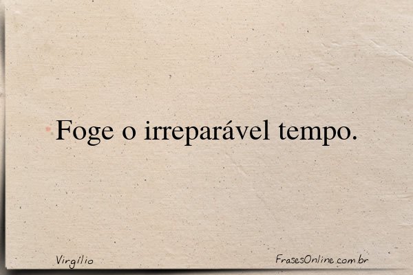 Frase de Virgílio