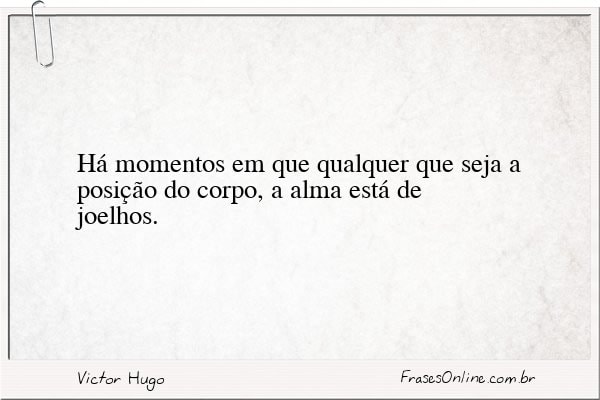 Frase de Victor Hugo