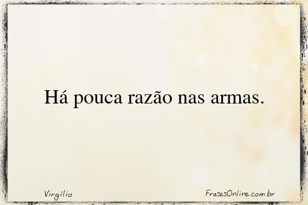 Frase de Virgílio