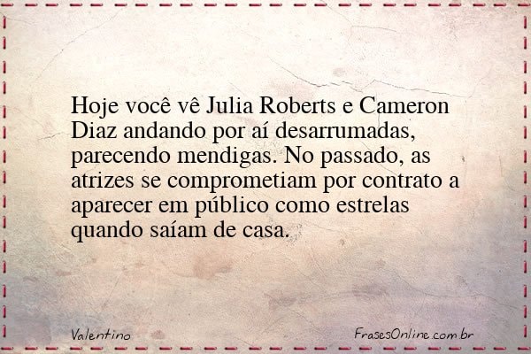 Frase de Valentino