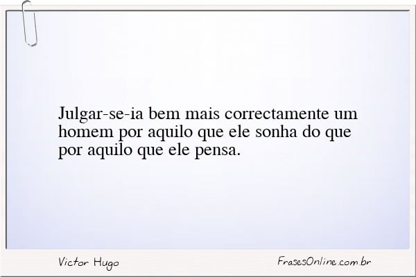Frase de Victor Hugo