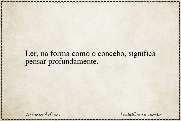 Frase de Vittorio Alfieri