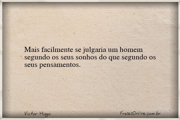 Frase de Victor Hugo