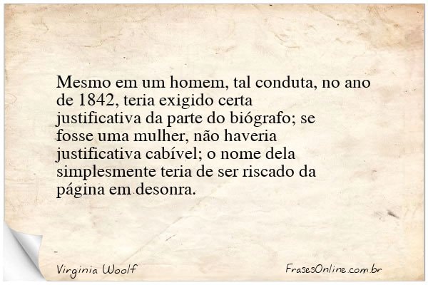 Frase de Virginia Woolf