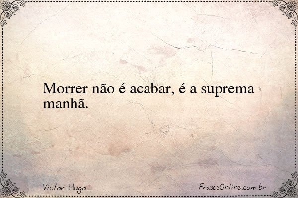 Frase de Victor Hugo