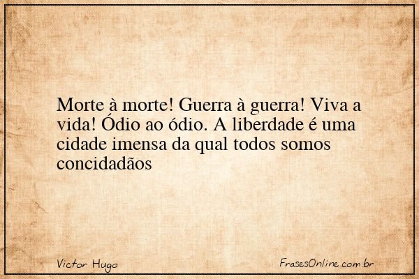Frase de Victor Hugo