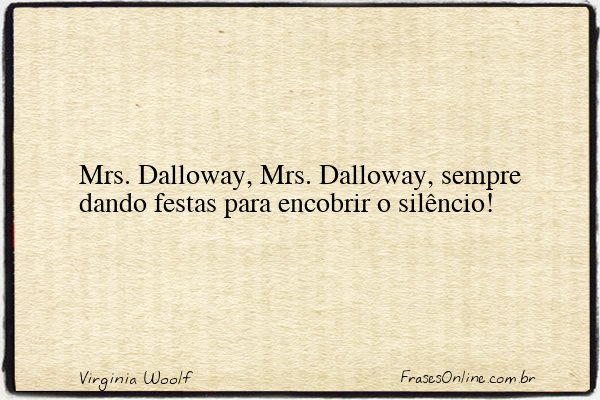 Frase de Virginia Woolf