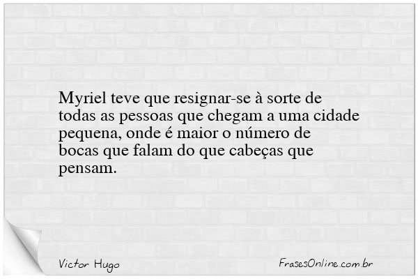 Frase de Victor Hugo