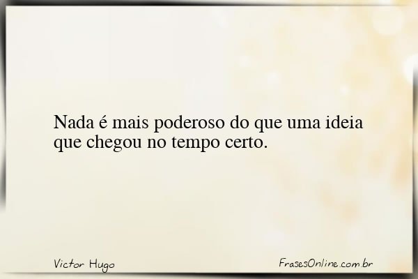 Frase de Victor Hugo