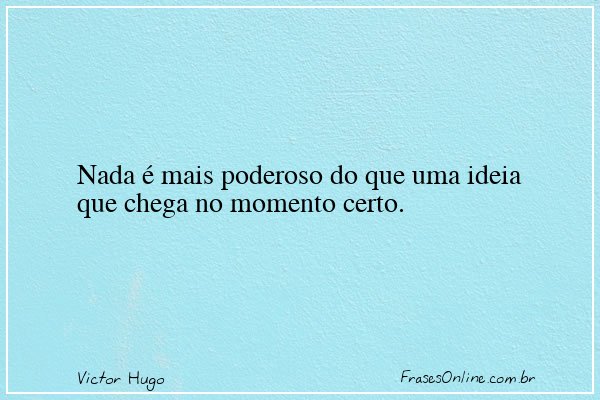 Frase de Victor Hugo