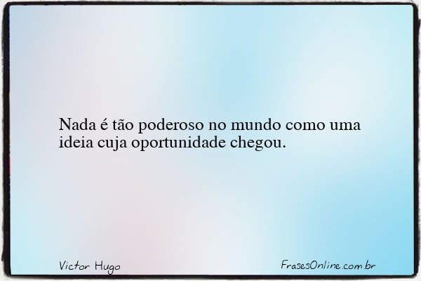 Frase de Victor Hugo