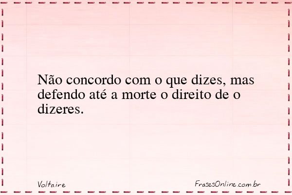 Frase de Voltaire