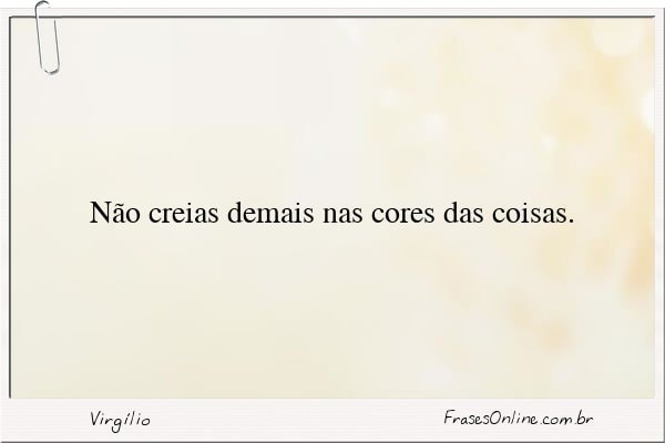 Frase de Virgílio
