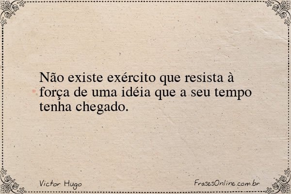 Frase de Victor Hugo